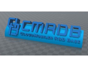 cmrdb plate signs & logos sign 3d print model - Mito3D
