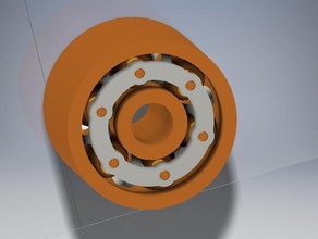 fidget spinner bearing dia 60mm x height 30mm toys & games 3dprintable sla 3d print model - Mito3D
