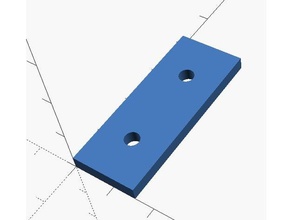parametric simple bracket diy 3d print model - Mito3D