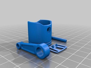 honda Kolben Schlüsselanhänger automotive 3d print model - Mito3D