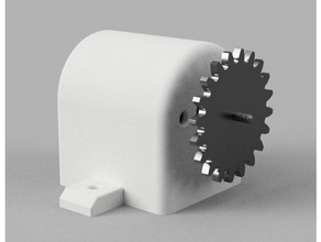 20 tooth gear 2mm shaft diy gears spur 3d print model - Mito3D