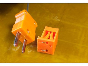 socket termocouple connector electronics thermocouple 3d print model - Mito3D