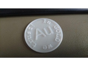 ingoldwetrust coins & badges 3d print model - Mito3D