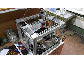 core xy d-bot cube 3d printer printers corexy h-bot 3d print model - Mito3D