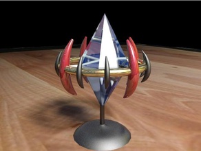 starcraft pylon protoss v2 stand sculptures 3d print model - Mito3D