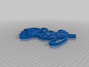 garfield timbro di gomma l'arte interattiva 3d print model - Mito3D
