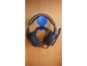 headphone holder office headphones sound 3d print model - Mito3D