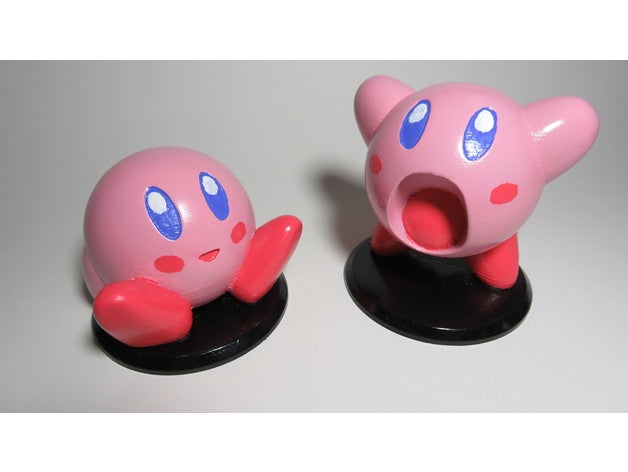 la nintendo kirby firgures assis debout sculptures figure luigi mario de 3D print model - Mito3D