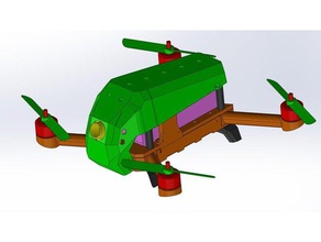Drohnen-300 mechanische Spielzeuge Drohne quadcopter 3d print model - Mito3D