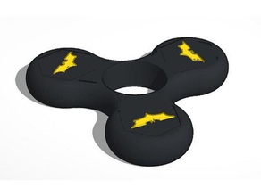 batman fidget spinner enclosed nuts m10 mechanical toys 3d print model - Mito3D