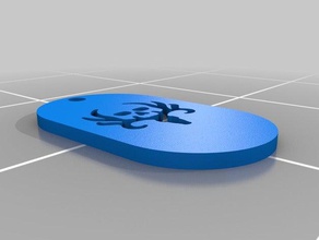 real tree keychain 3d printing 3d print model - Mito3D