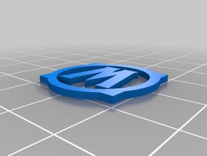 wow tag 3d logo 3d print model - Mito3D