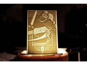empire strikes back affiche lithophane art film de star wars theempirestrikesback 3d print model - Mito3D
