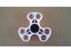 spinner calavera mechanical toys 3d print model - Mito3D