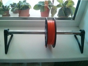 tube holder spools 3d printer accessories filament spool 3d print model - Mito3D