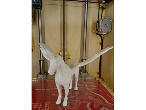 uçan pegasus unicorn kesmek ölçekli onarıldı hayvanlar hayvan tek boynuzlu at 3d print model - Mito3D