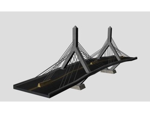 suspension bridge 3d printing bridges water 3d print model - Mito3D