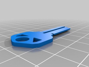 la llave de emergencia herramientas personalizado personalizable fácil impresión cosas todos los días casa clave teclas herramienta 3d print model - Mito3D
