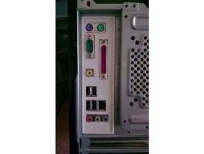 o shield driver asus p5ld2-x motherboard computer atx per la scheda madre con supporto di copertura 3d print model - Mito3D