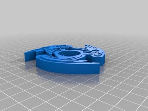 corning hawk fidget spinner - wingnut2k toys & games hand toy 3d print model - Mito3D