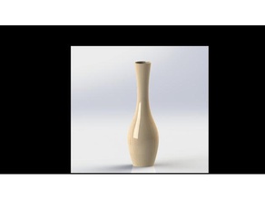 simple vase decor flower 3d print model - Mito3D