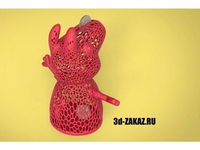 peppa piggy bank voronoi-remix Mathe-Kunst voronoi 3d print model - Mito3D