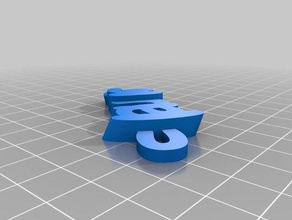 my customized laura little v2 text - name keyring keyfob keychains 3d print model - Mito3D