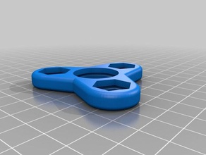 fidget spinner 3 8 tuercas hexagonales de tamaño chico juguetes mecánicos personalizado 3d print model - Mito3D