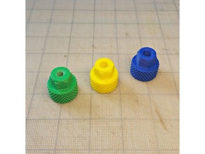 nihai jig topuzu parçalar topuzlar tırtıllı düğme dişli 3d print model - Mito3D