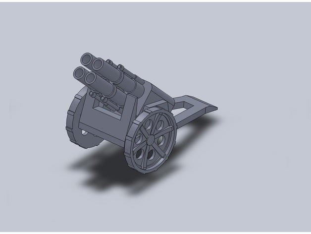 ışık topçu araç 40k ağır havan imparatorluk Muhafızları dört silah dönekler thudd warhammer warhammer40k 3D print model - Mito3D