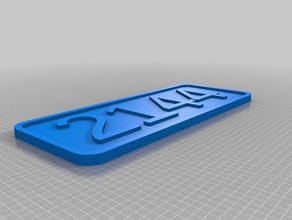 meine individuelle Hausnummer-Schild Haushalt kundengebundene 3d print model - Mito3D
