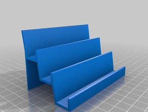 3-tier business card holder 3d printing stand 3d print model - Mito3D