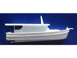 clássico de barco a motor scans e réplicas lancha 3d print model - Mito3D