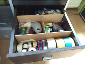 drawer compartments diy comprartments module organizer 3d print model - Mito3D