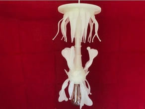 araña de iris decoración chendelier la lámpara luz del led iluminación 3d print model - Mito3D