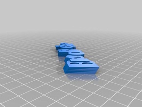 özelleştirilmiş iamburny benim metin - isim Anahtarlık keyfob organizasyon 3d print model - Mito3D