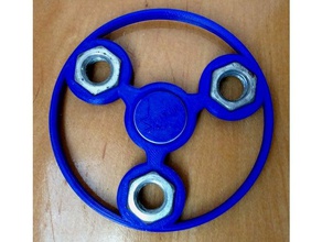 hex-ring somun fidget spinner mekanik oyuncaklar rulman 360 füzyon altıgen somunu 3d print model - Mito3D