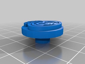 bouton mano spinner real madrid La stampa 3d 3d print model - Mito3D