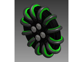 coderunners omniwheel robotics robocup junior wheel 3d print model - Mito3D