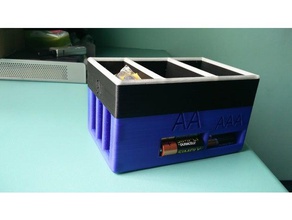 Batterie-Halter-Organisator-Spender - Organisation Batterie Veranstalter Batterie-Halter 3d print model - Mito3D