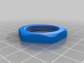 monoprice maker select spool holder nut 3d printer parts mods makerselect 3d print model - Mito3D