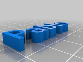 pablo-tag Schlüsselanhänger kundengebundene 3d print model - Mito3D