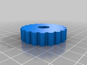 m6 porca hexagonal botão diy personalizado 3d print model - Mito3D