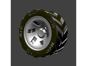 los neumáticos de llanta hobby 3d rim 3d print model - Mito3D