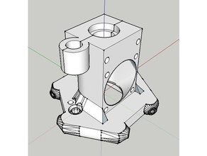 max z effecteur L'imprimante 3d de pièces delta l'effecteur e3d effectrices fin kossel kossel-mini mini xl 3d print model - Mito3D