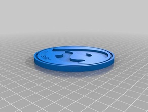 raysfire logo coaster kitchen & dining drink 3d print model - Mito3D