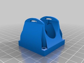 clone e3d v6 40mm fan duct ziptie clips v1 3d printer accessories 3d print model - Mito3D