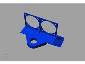 anet a8 dual-extruder unteren Lüfter Kanal v1-Sonde 3d-Drucker-Extrudern - fan-duct modular 3d print model - Mito3D