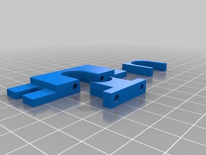 e3d-lite 6 mount greg 3d-Drucker Teile e3d e3d-lite6 gregs wade extruder 3d print model - Mito3D