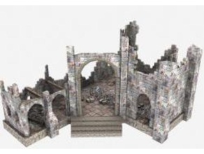 cathedral ruins - opengameart terrain toys & games dragons dungeon frostgrave miniature ruin wargame 3d print model - Mito3D